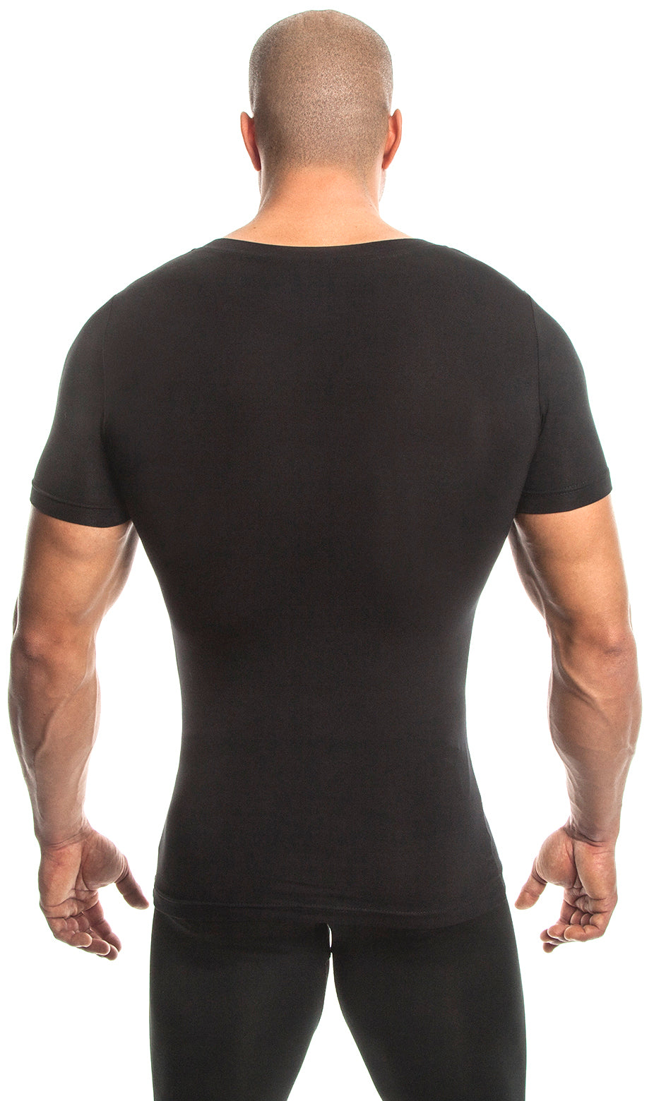 Short Sleeve T-Shirt (Black) - Bamboo/Elastin Fiber - DEMIG