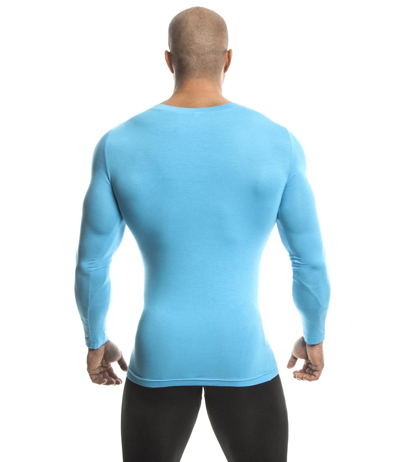 Long Sleeve Shirt (Turquoise) - Bamboo/Elastin Fiber - DEMIG