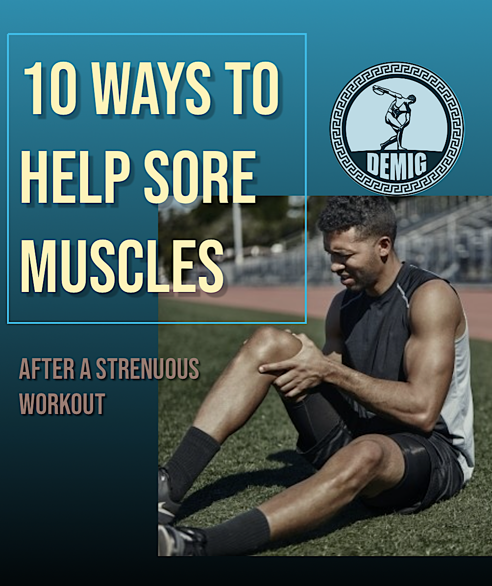 What helps sore muscles after a strenuous workout?