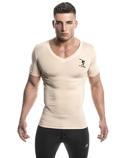 Short Sleeve T-Shirt (Skin) - Bamboo/Elastin Fiber - DEMIG