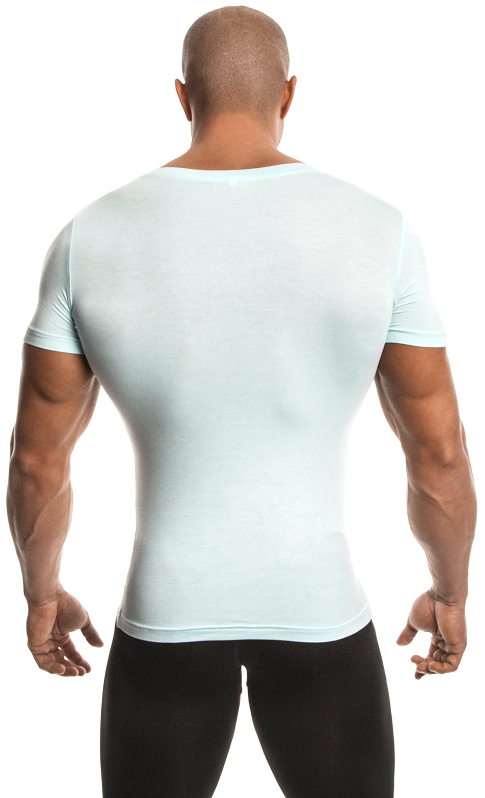 Short Sleeve T-Shirt (Sky Blue) - Bamboo/Elastin Fiber - DEMIG